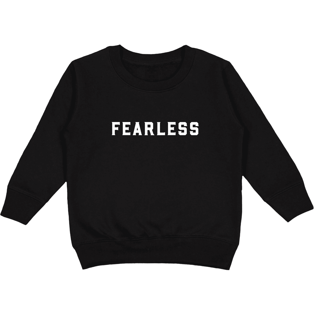 Fearlessness Activewear Crew Neck Sweatshirt Black