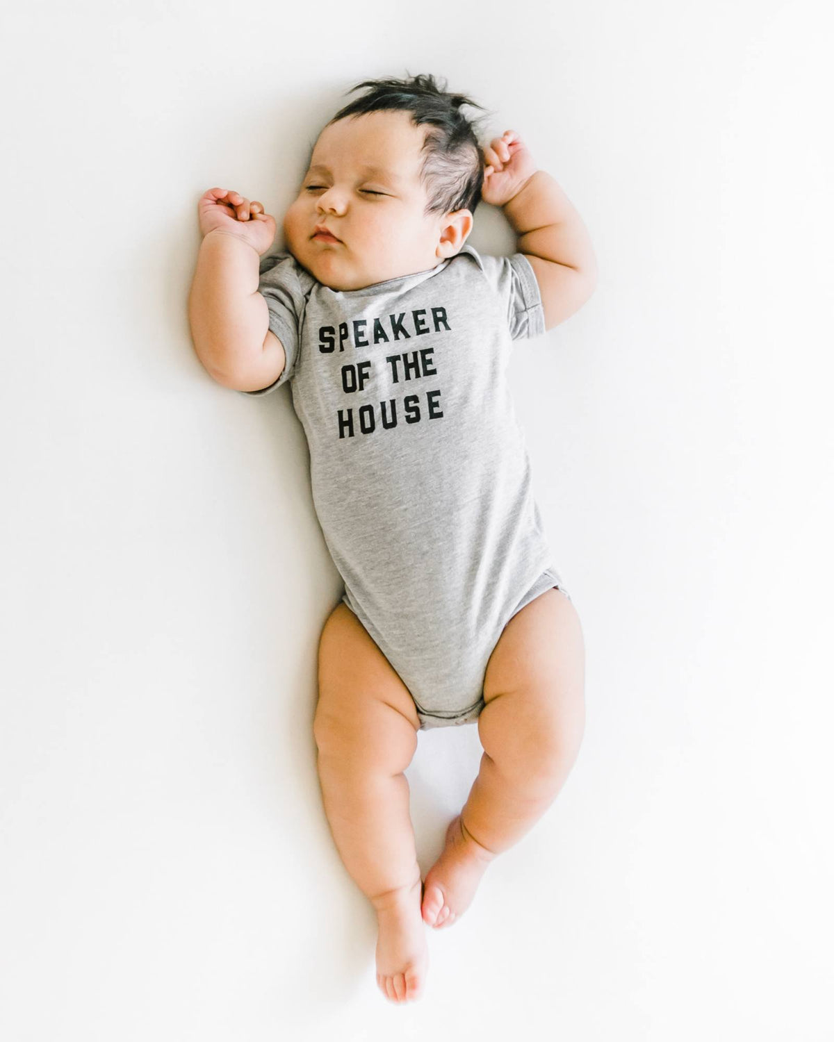 Grey 2024 baby onesie