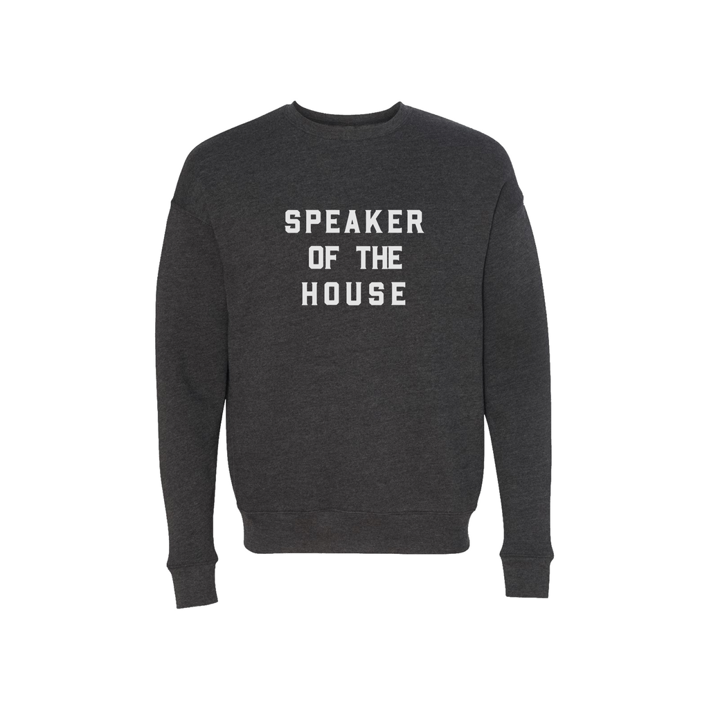 ADULT: Speaker of the House Charcoal Grey Printed Sweatshirt